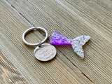 "Today I'm a Mermaid" Hand Stamped Keychain