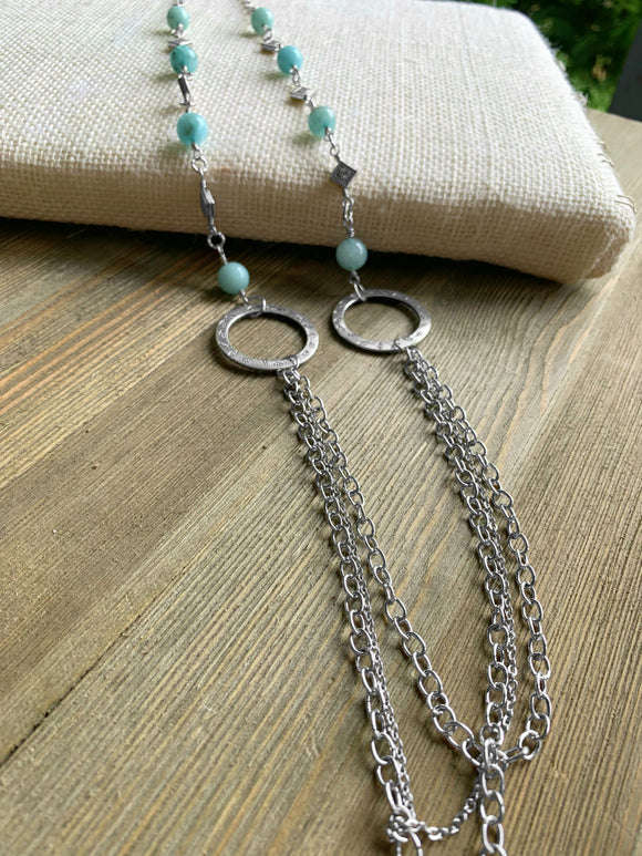 Amazonite Chain Necklace