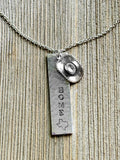 "Home" Hand-stamped Necklace
