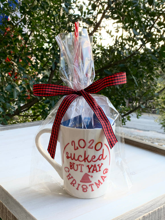 2020 Sucked but Yay Christmas Mug Set, Christmas Gift Set